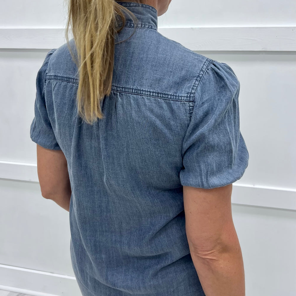 
                  
                    Indigo Grace Chambray Top
                  
                