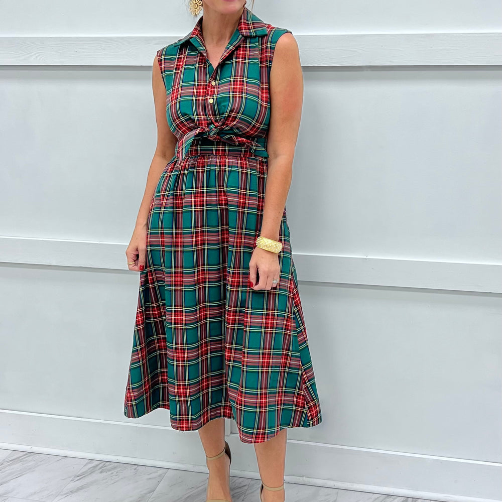 The Holiday Twist Plaid Dress