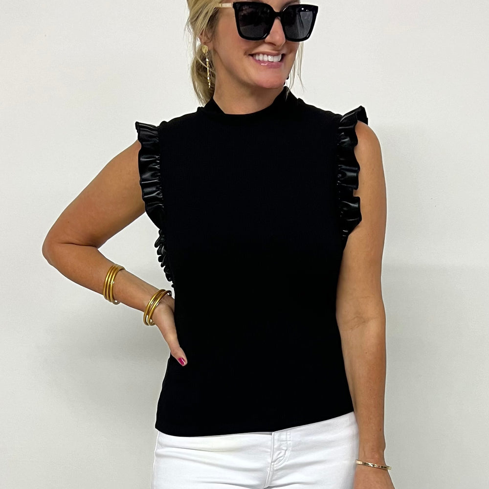 
                      
                        Maddie Ruffle Top (Black)
                      
                    