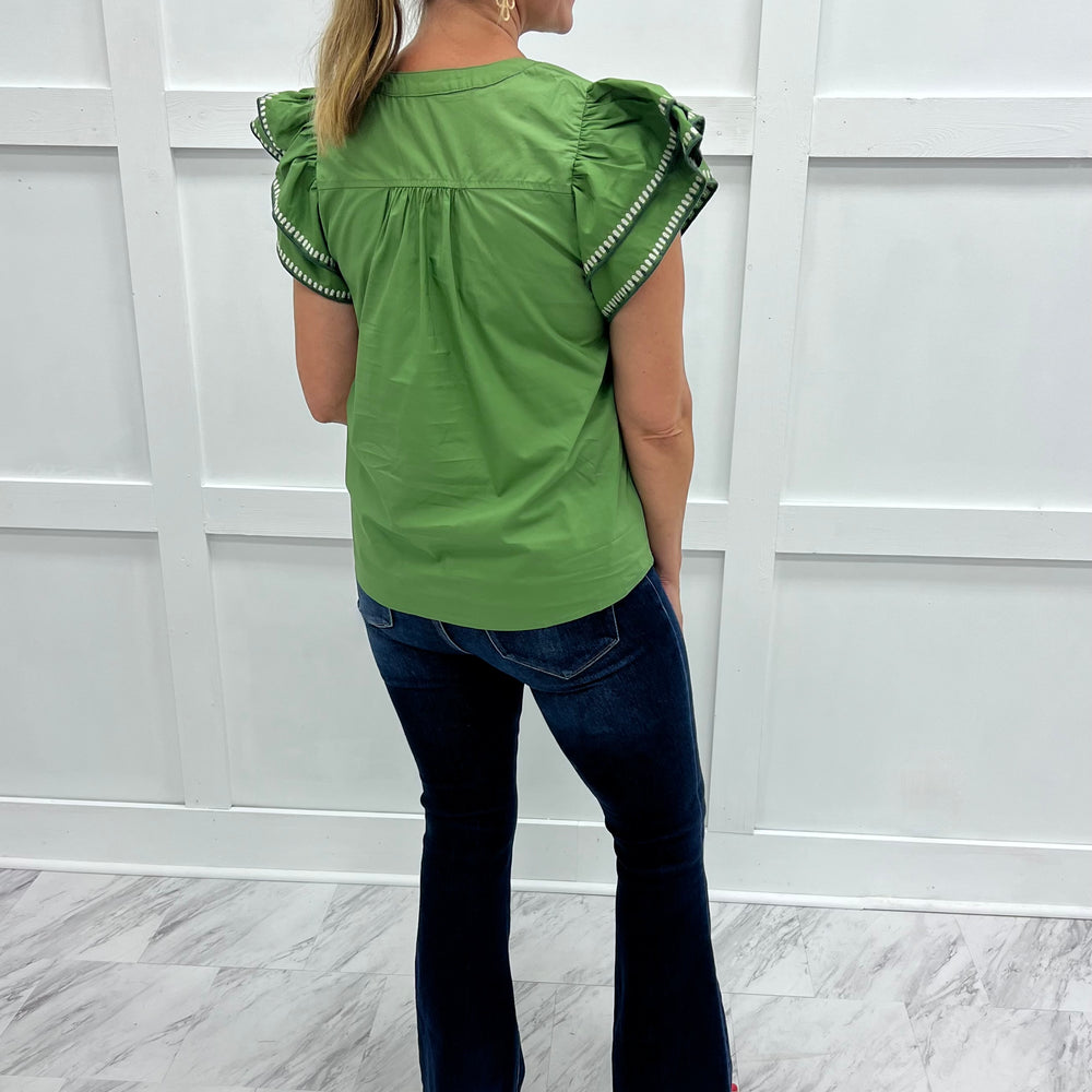 
                  
                    Addison Embroidered Top (Olive)
                  
                