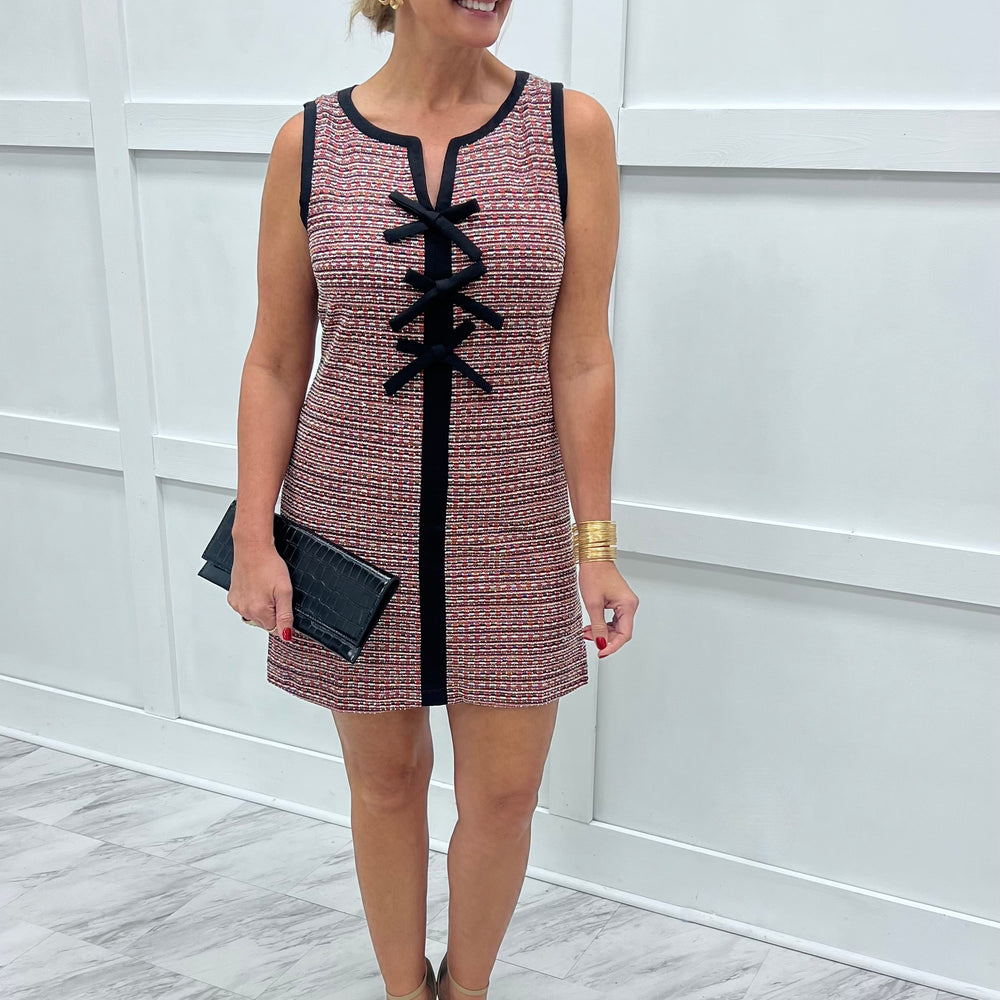Hollie Tweed + Bow Dress
