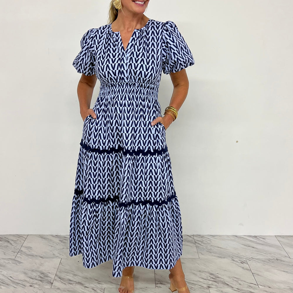 
                  
                    Capri Blues Midi Dress
                  
                