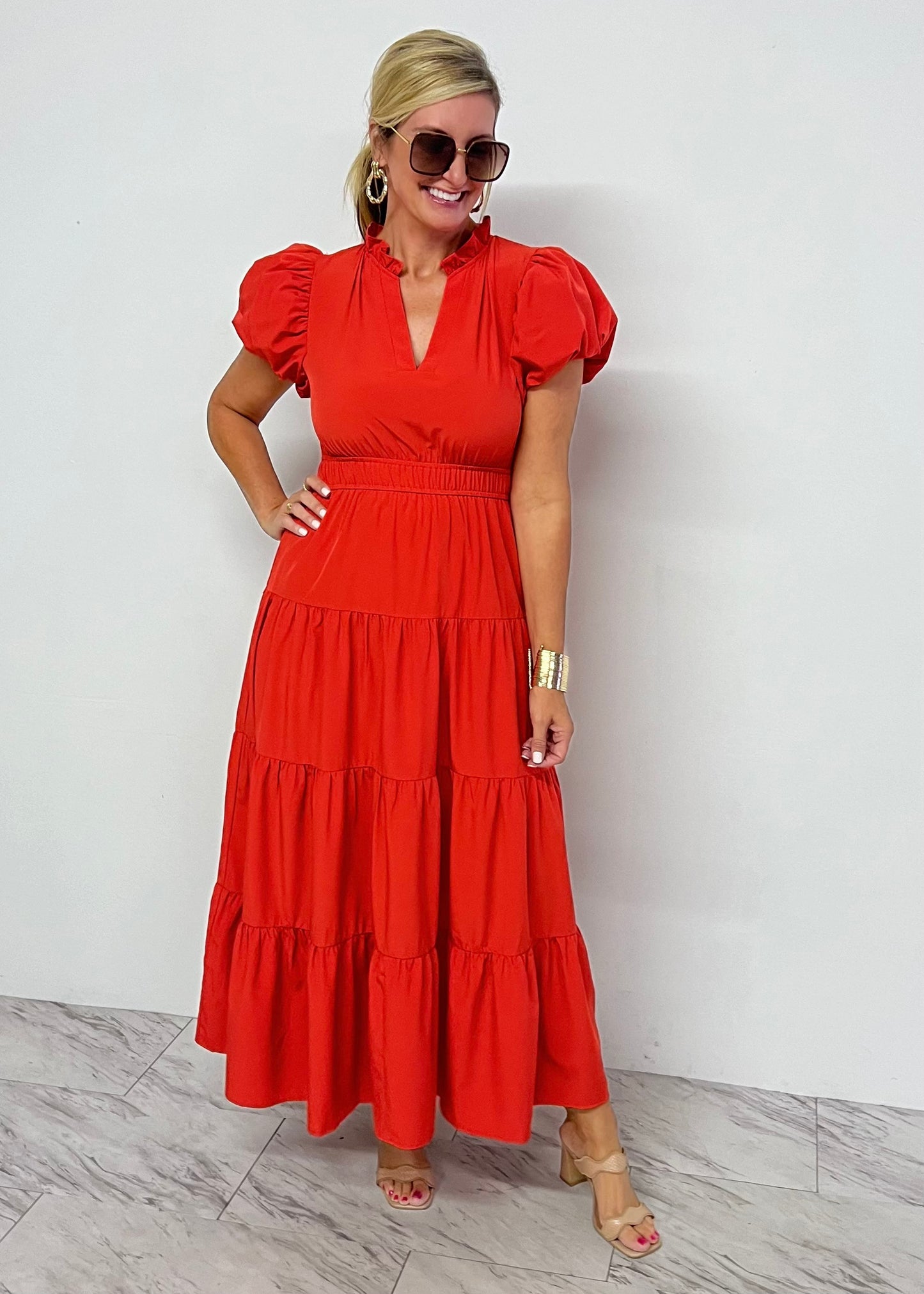 Rya Red Maxi Dress