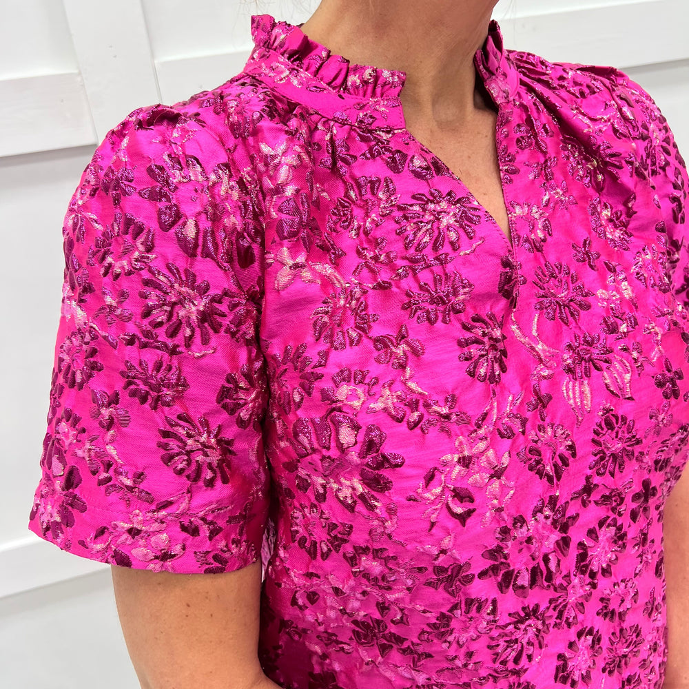 Making Magic Pink V.Neck Dress