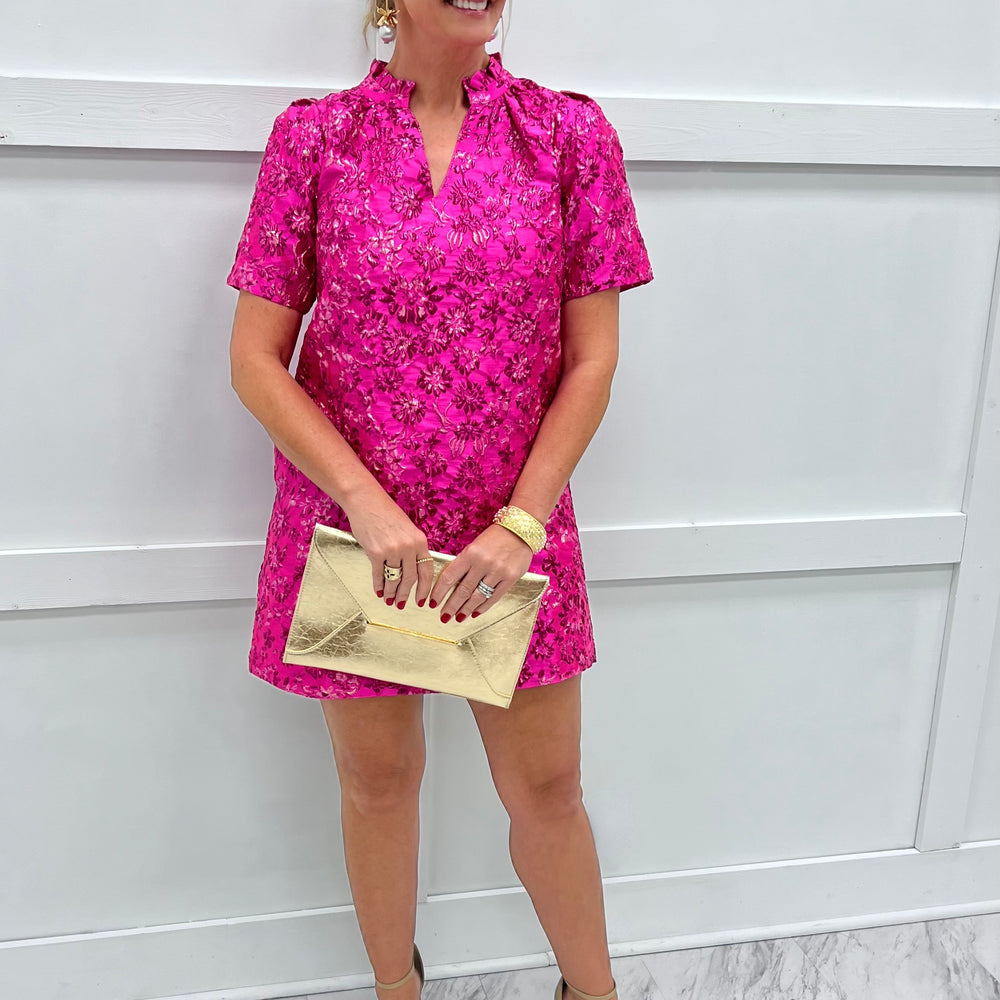 Making Magic Pink V.Neck Dress