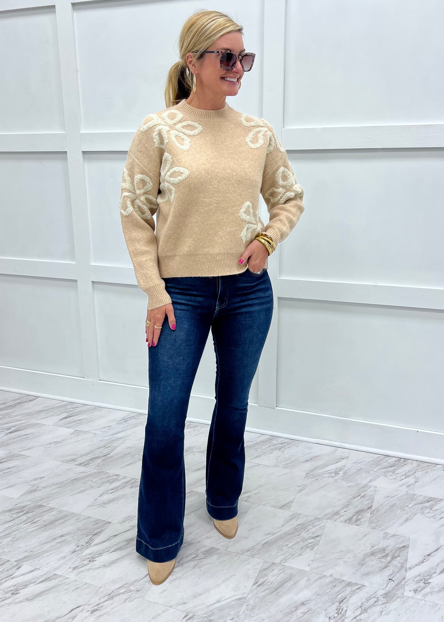 Francesca Flower Sweater