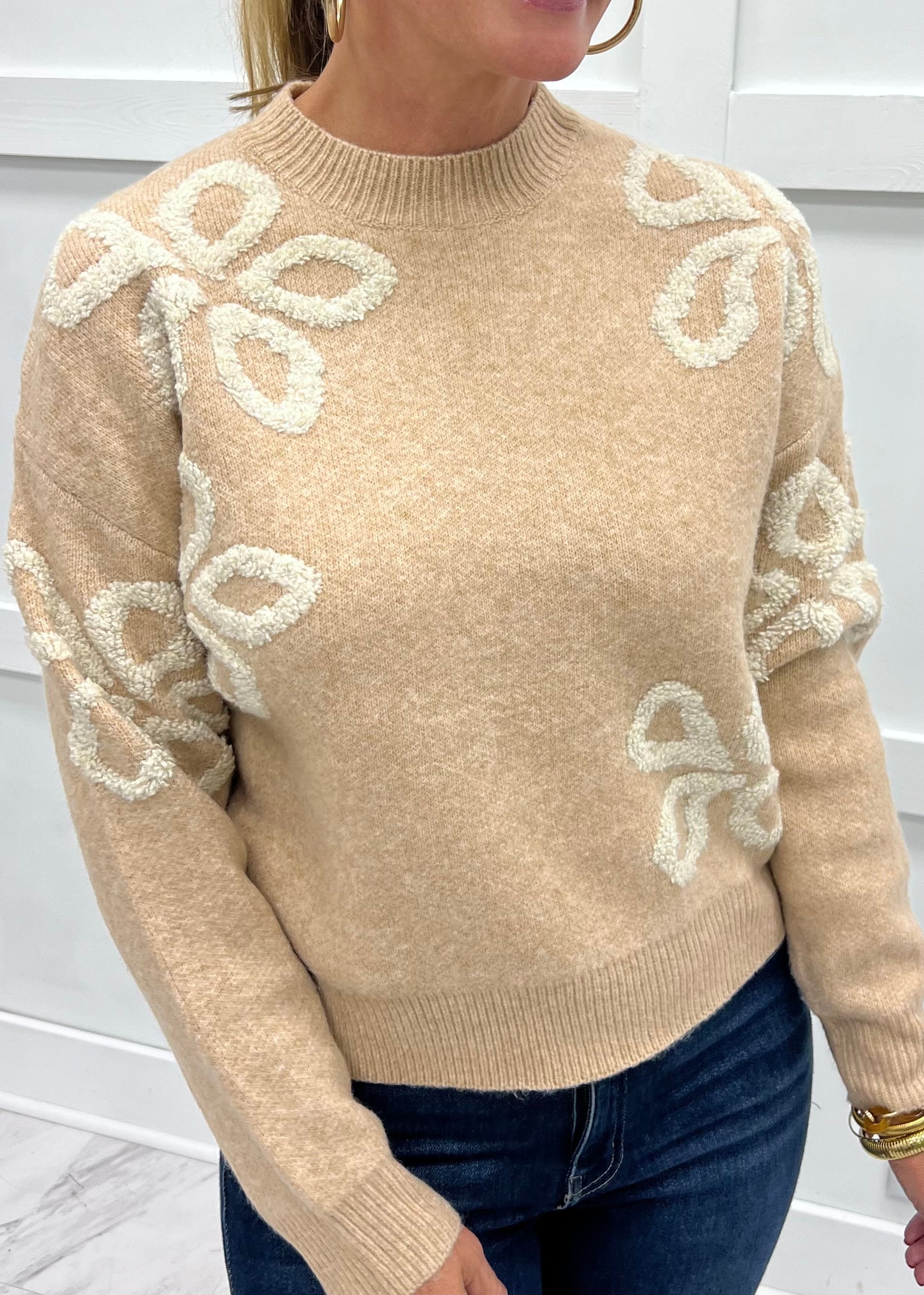 Francesca Flower Sweater – shop chartreuse