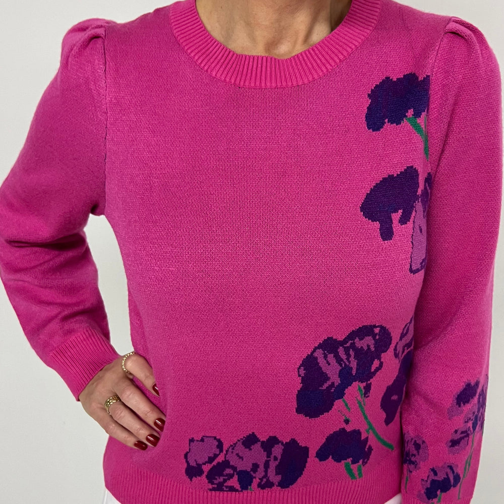 
                  
                    Francesca Pink Floral Sweater
                  
                