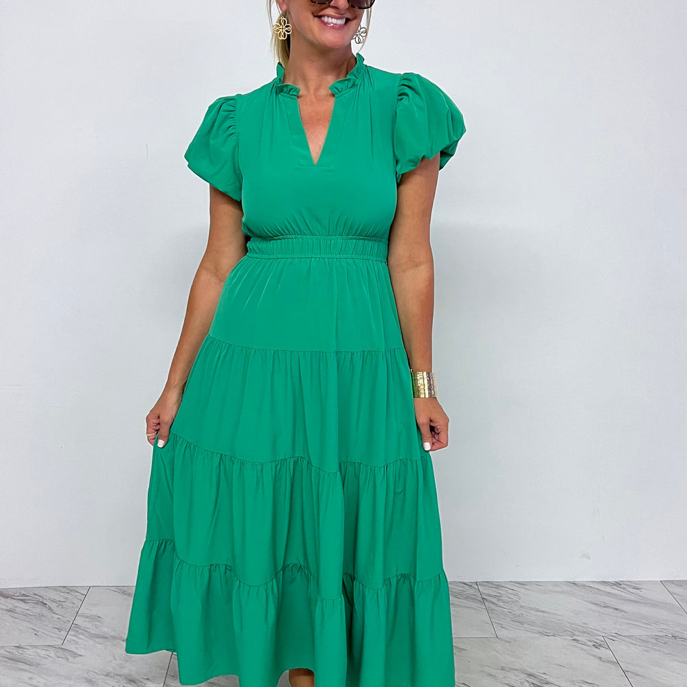 
                  
                    Gabriella Green Maxi Dress
                  
                