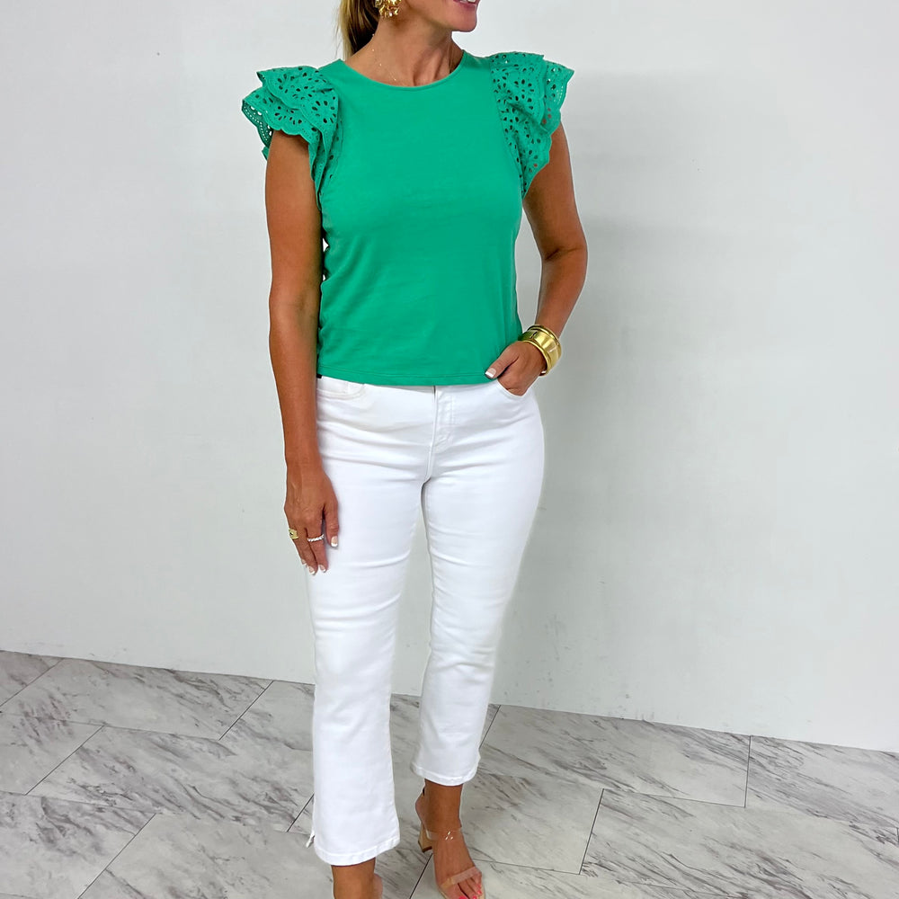 Kelley Eyelet Top