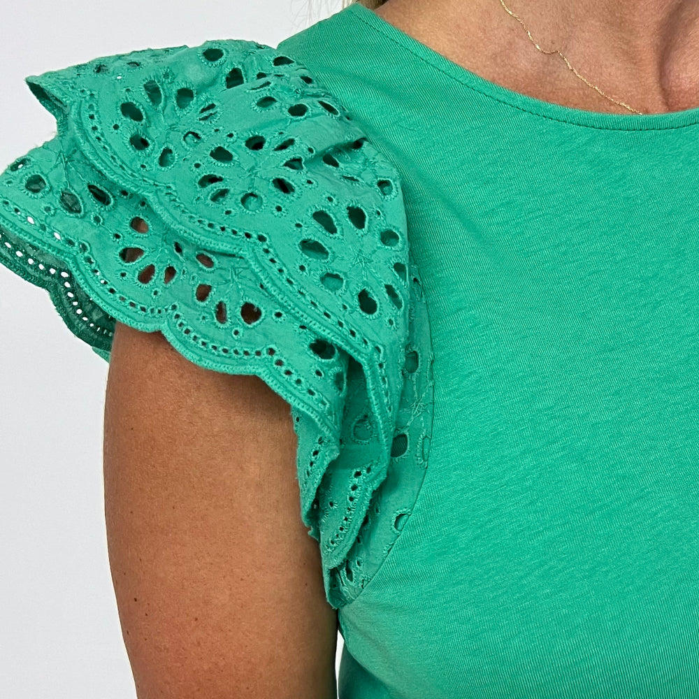 Kelley Eyelet Top