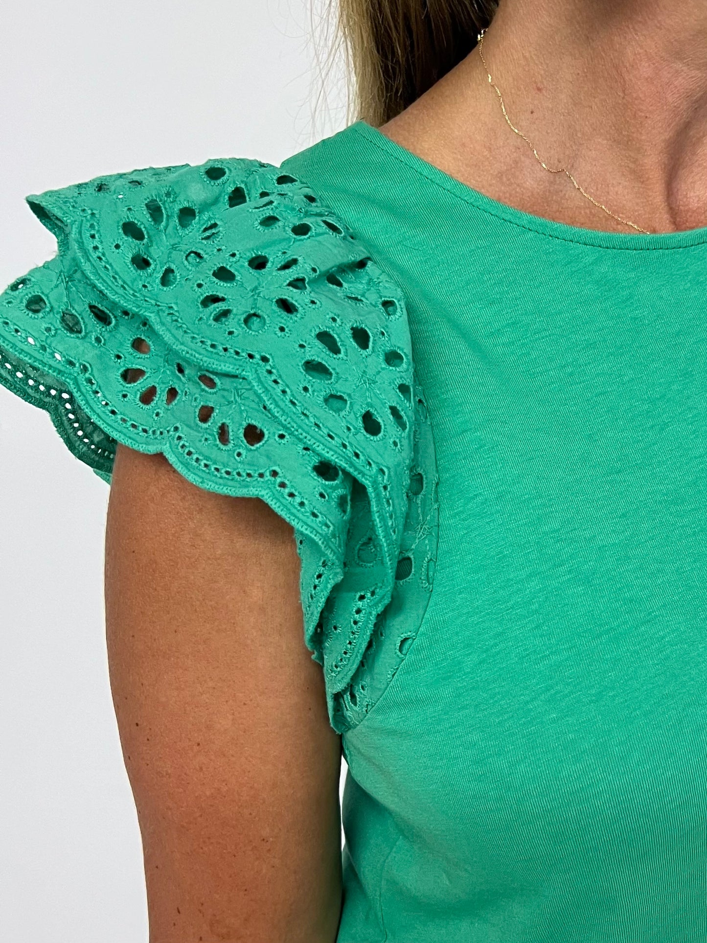 Kelley Eyelet Top