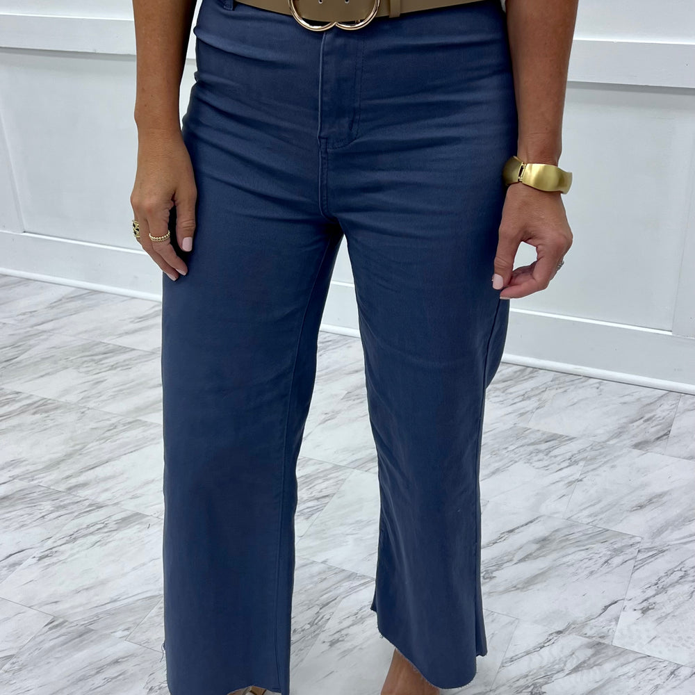 Novie Dusty Navy Denim Pants