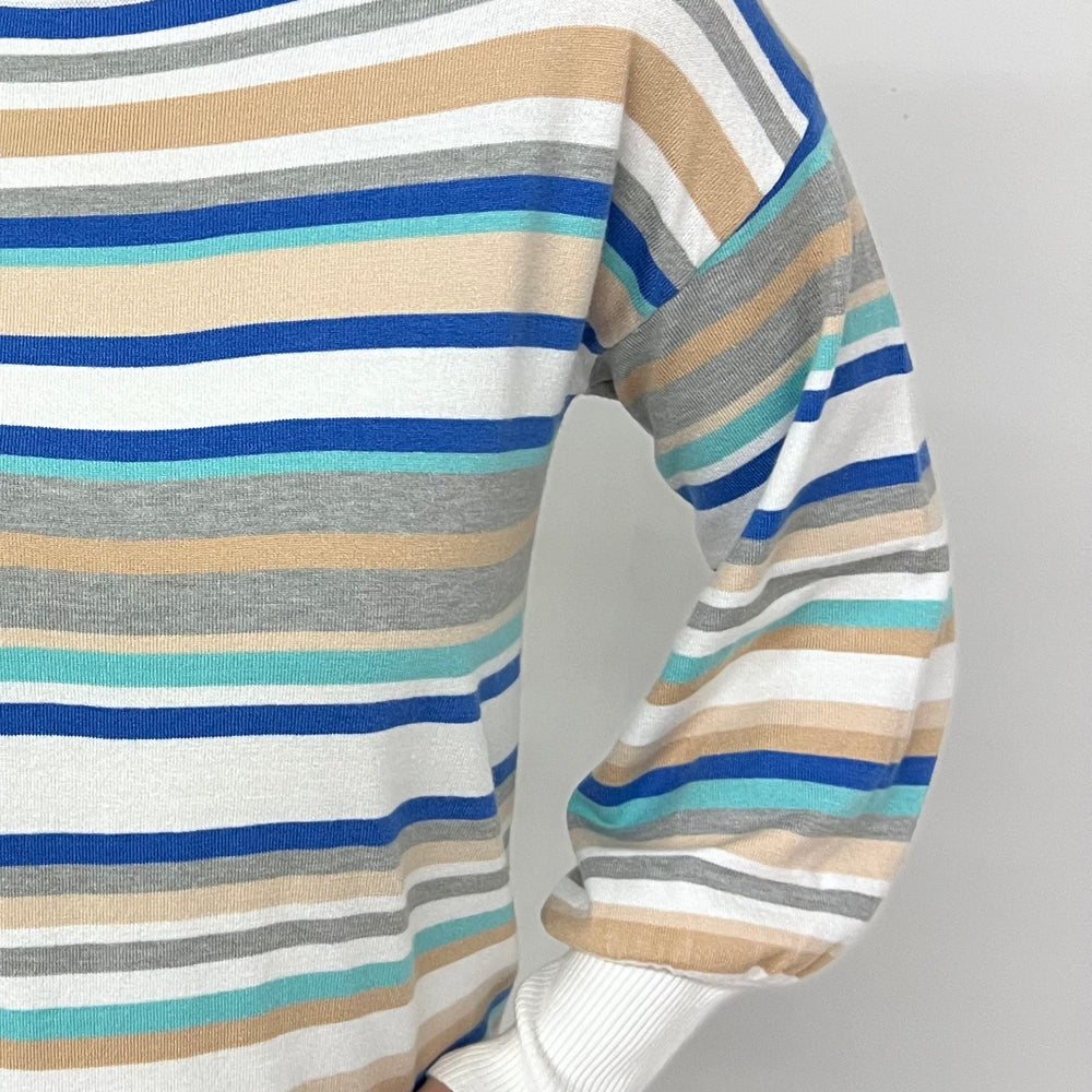 Weekend Wander Stripe Sweater (Blue)