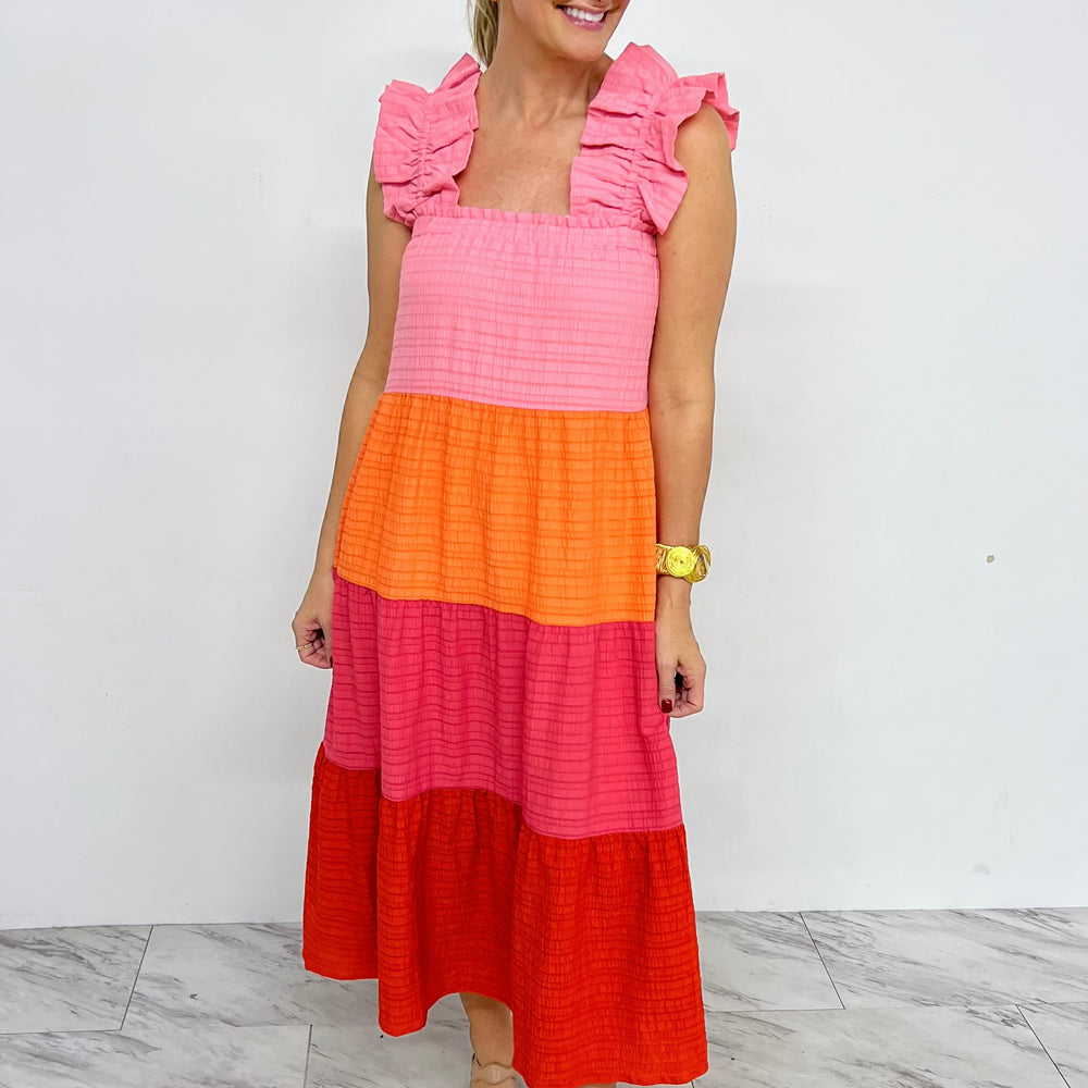 
                  
                    Destiny Colorblock Dress (Pink Mix)
                  
                