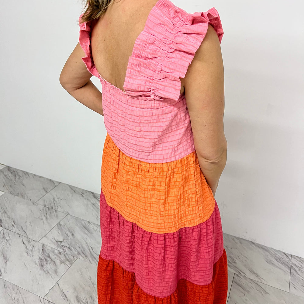 
                  
                    Destiny Colorblock Dress (Pink Mix)
                  
                