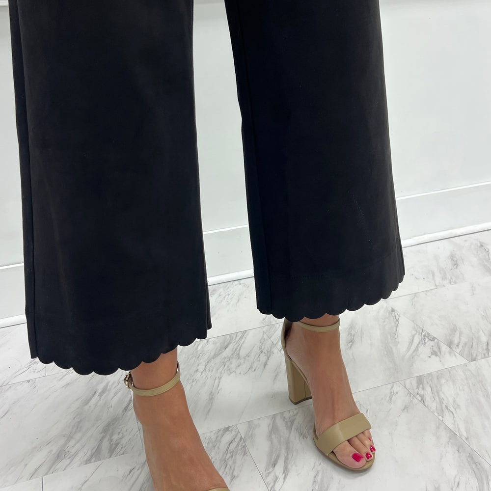 
                  
                    Sierra Suede + Scallop Pants (Black)
                  
                