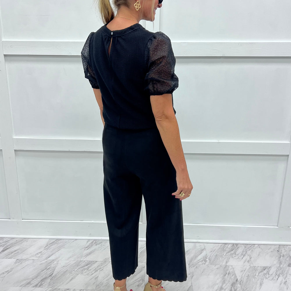 
                  
                    Sierra Suede + Scallop Pants (Black)
                  
                