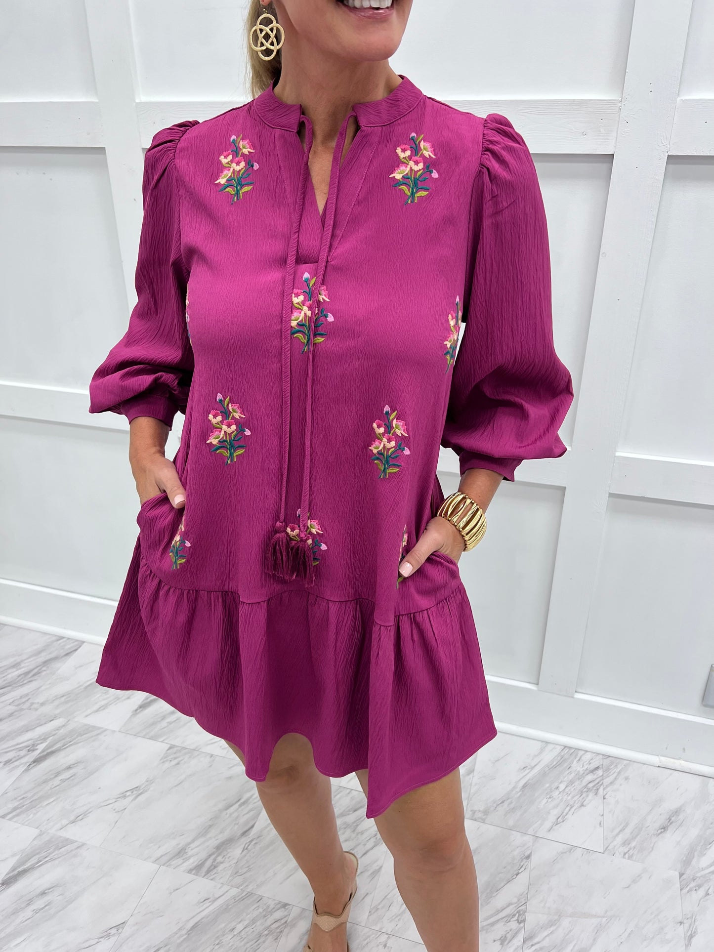 Allure Embroidered Dress