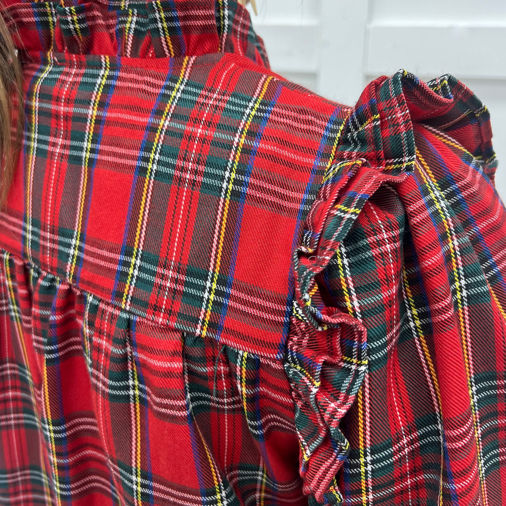 
                  
                    Home For the Holidays Plaid Top
                  
                