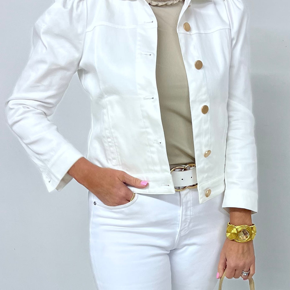 
                  
                    Costa Blanca White Denim Jacket
                  
                