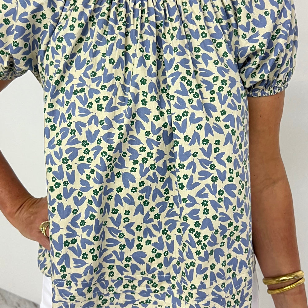 
                  
                    Brady Blue Floral Top
                  
                