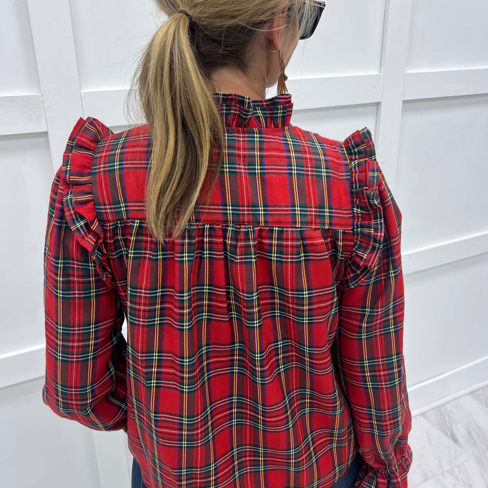 
                  
                    Home For the Holidays Plaid Top
                  
                