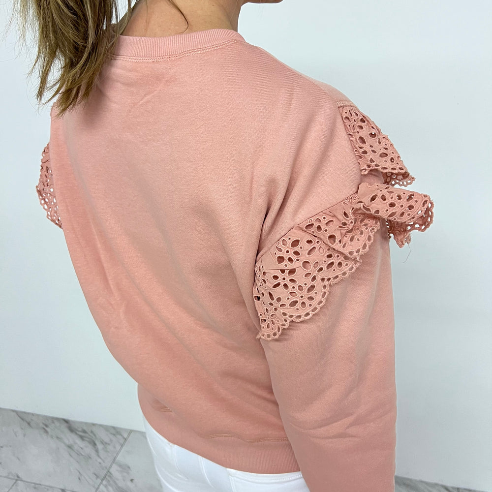 
                  
                    Merritt Eyelet Sweatshirt (Blush)
                  
                