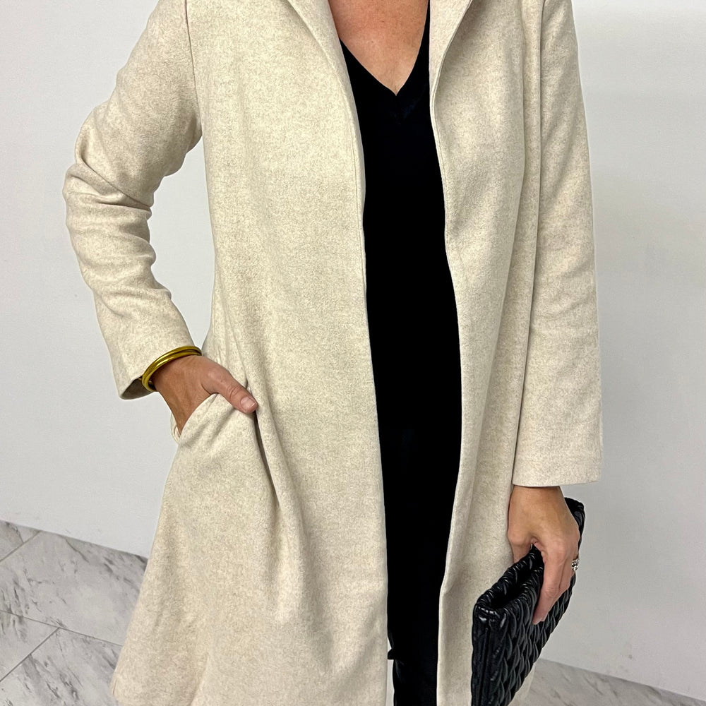 
                      
                        Collins Open Front Coat (Sand) - FINAL SALE
                      
                    