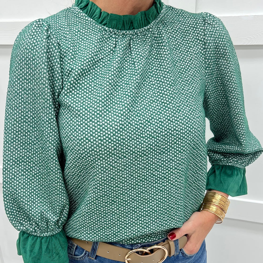 Social Darling Green Top