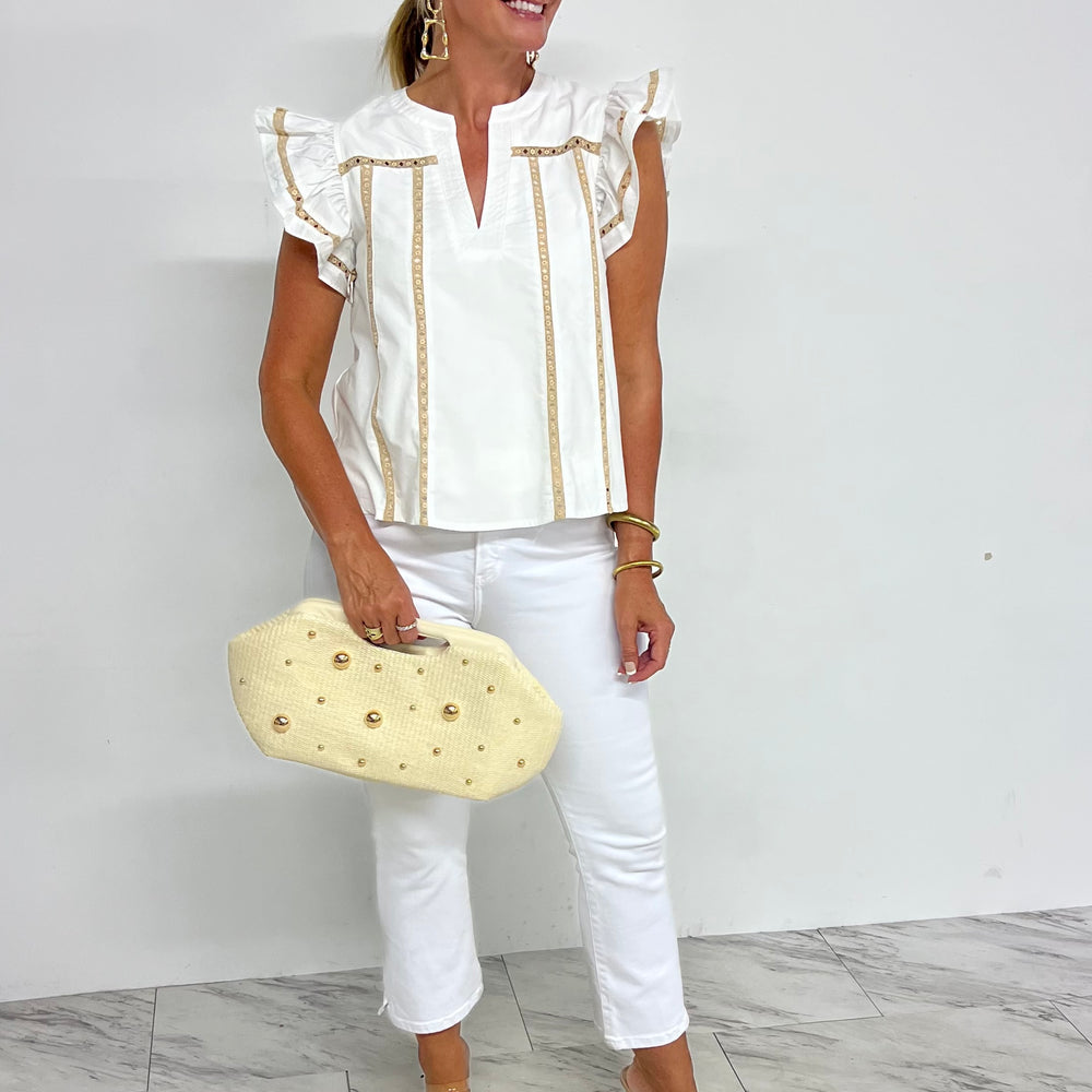 
                  
                    Langston Lace Trim Top
                  
                