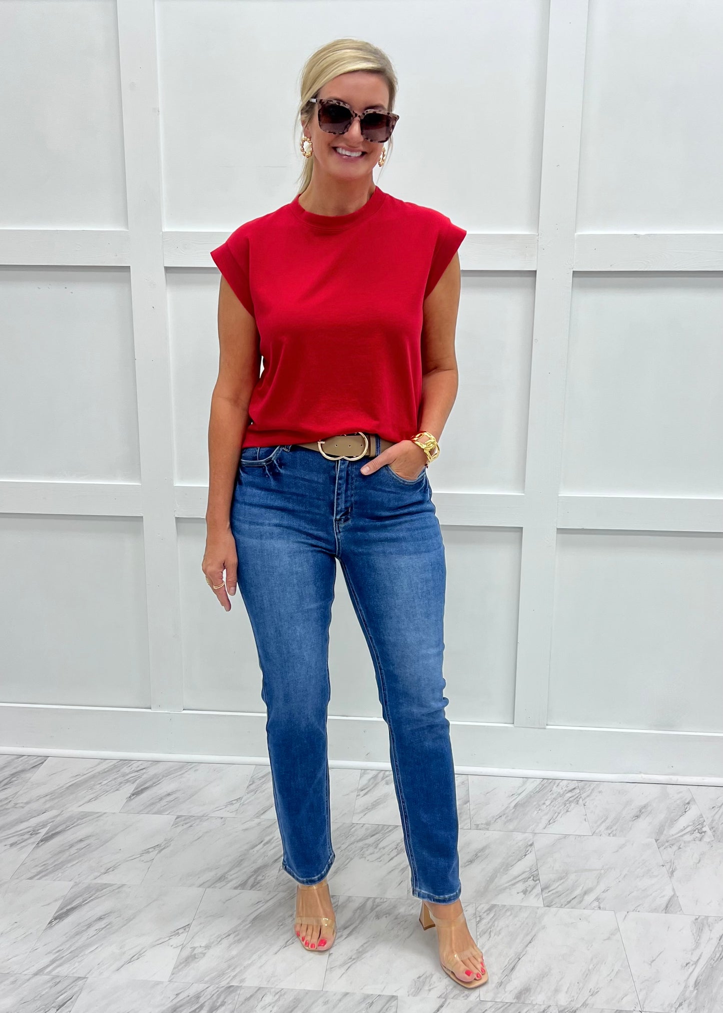 Kayden Solid Top (Red)