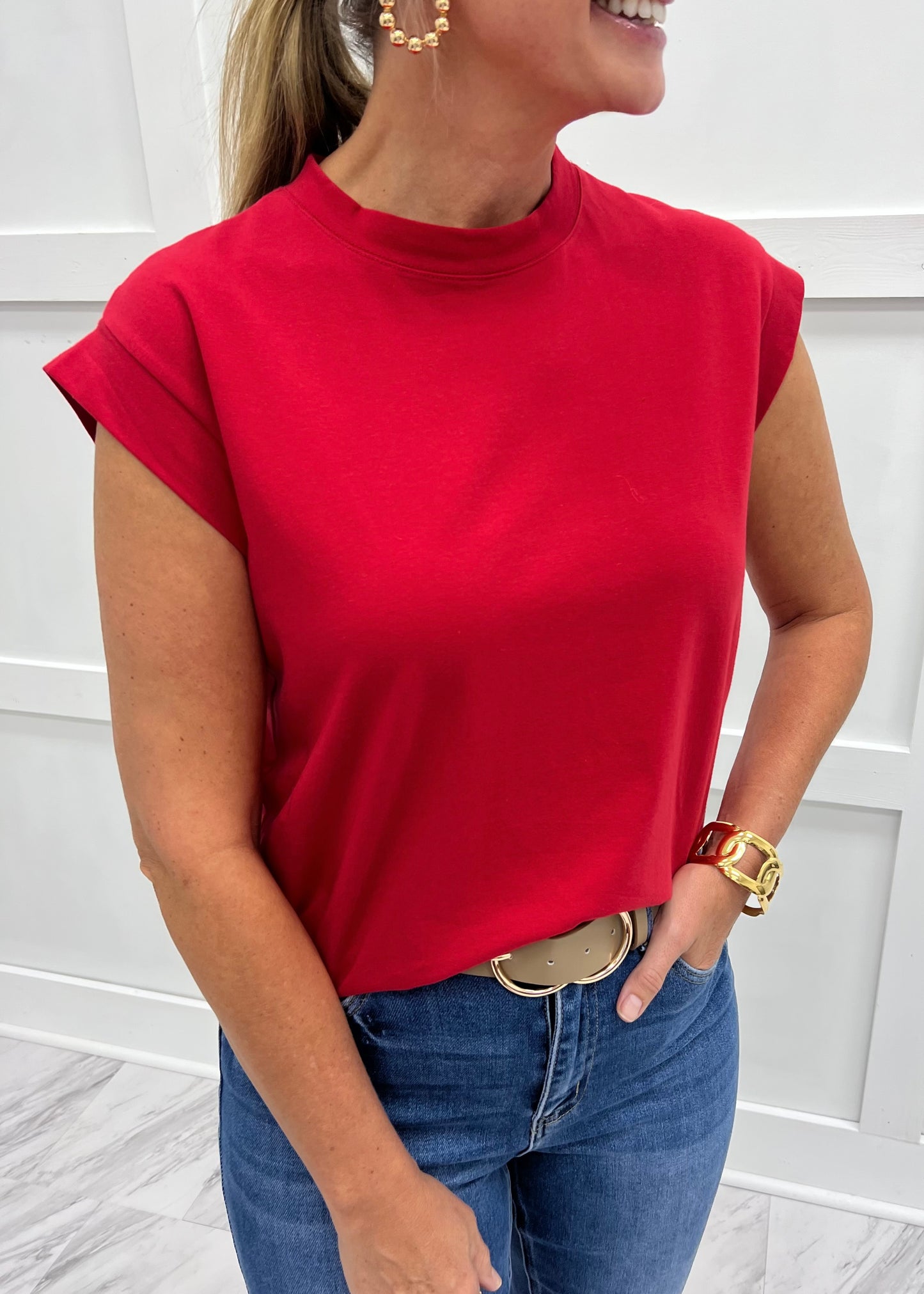 Kayden Solid Top (Red)