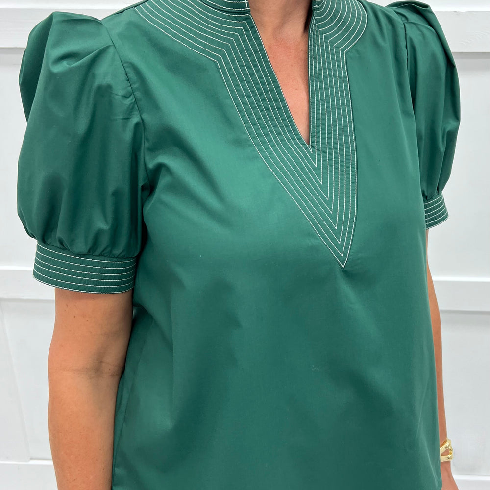 
                  
                    Hannah V.Neck Top (Hunter Green)
                  
                