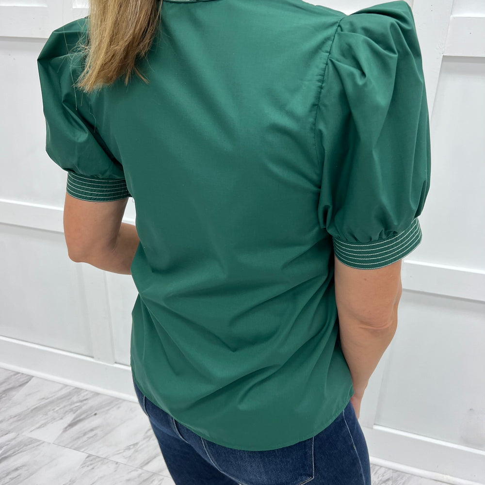 
                  
                    Hannah V.Neck Top (Hunter Green)
                  
                