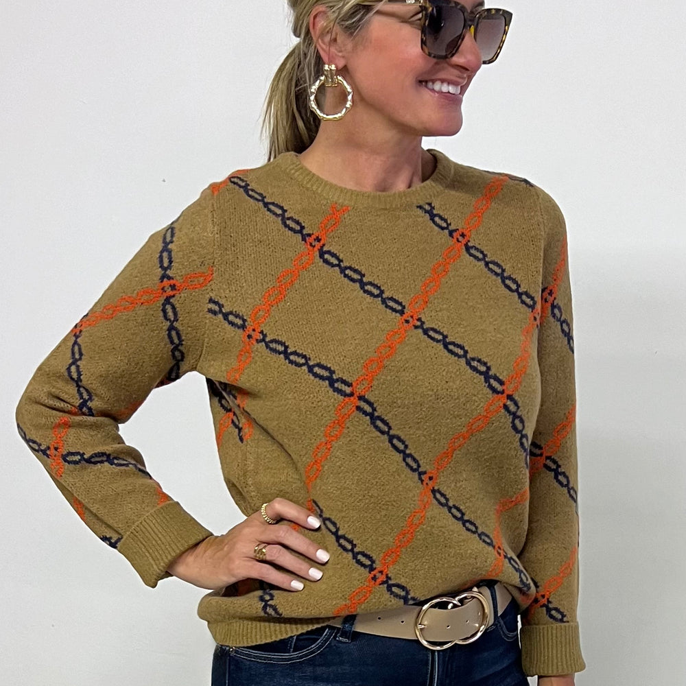 Charleston Chain Sweater (Camel)