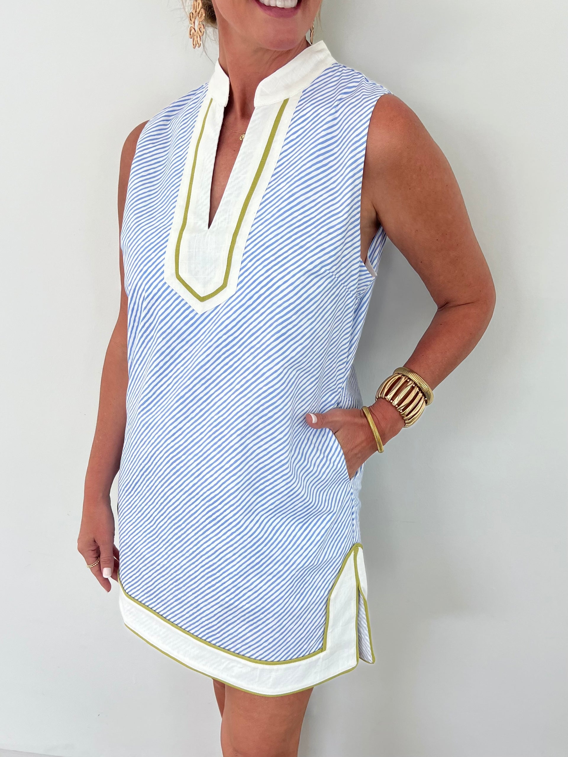 striped sleeveless shirt dress Joe Browns Striped Sleeveless Button Through Maxi Shirt Dress