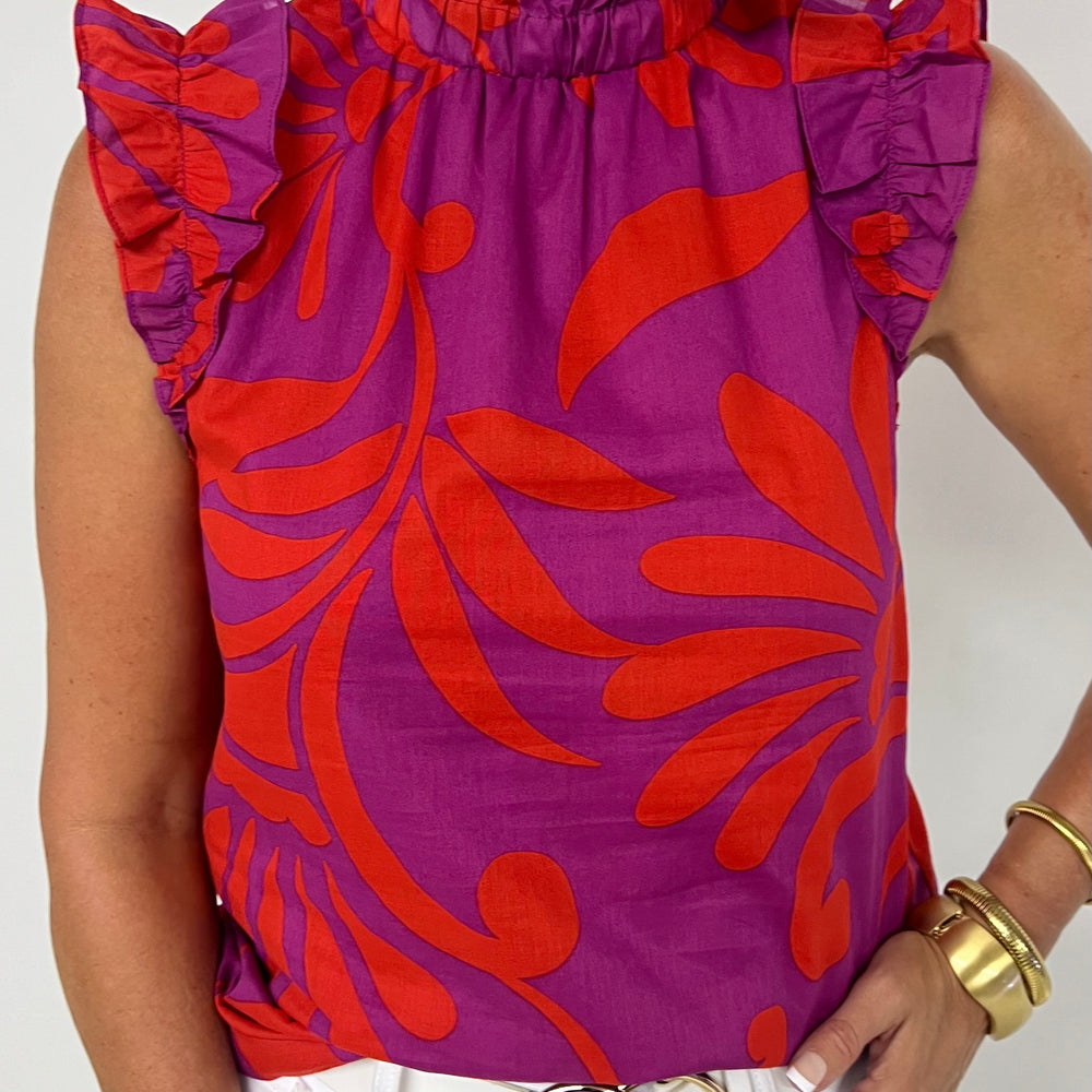 Zoie Print Top