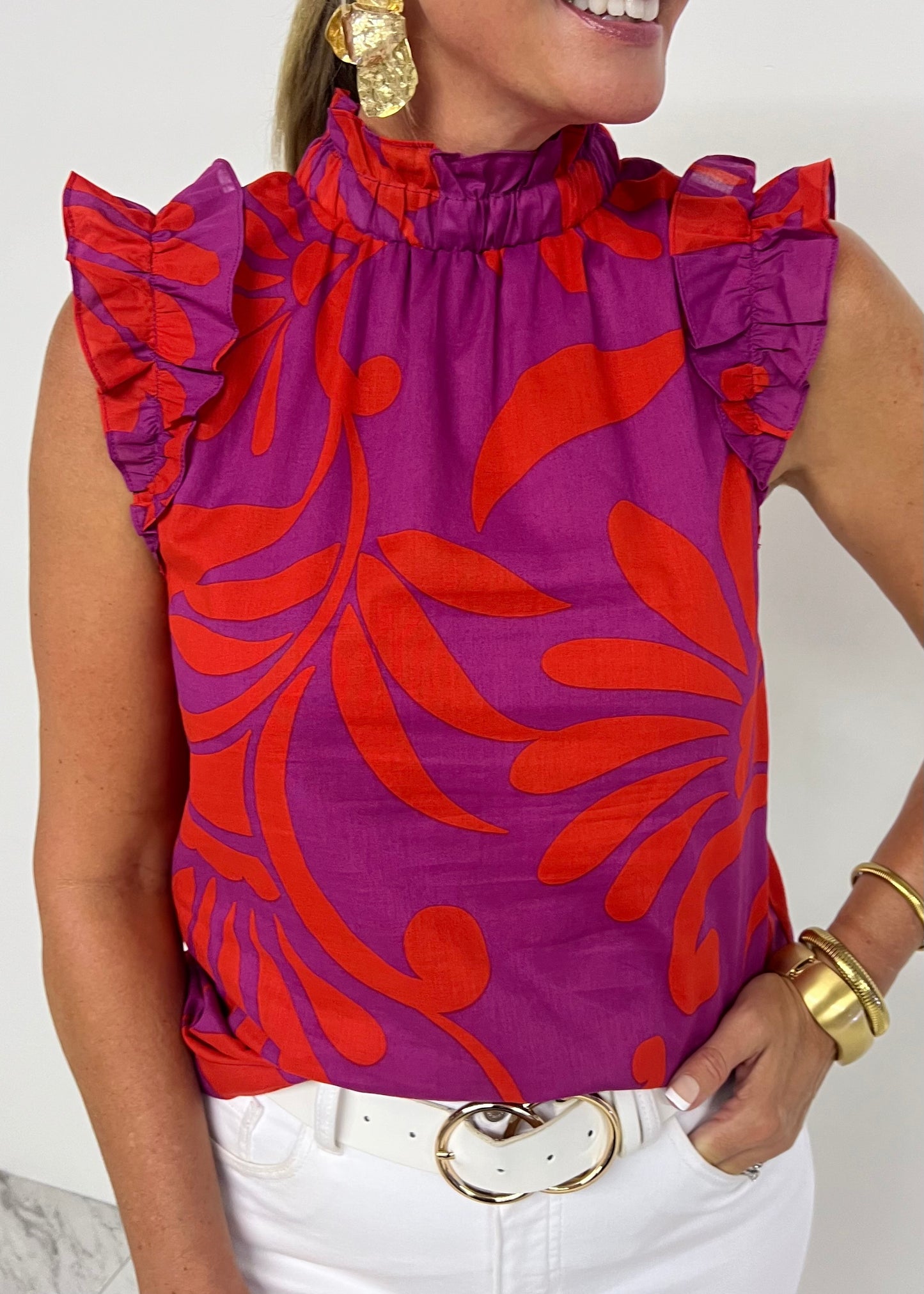 Zoie Print Top