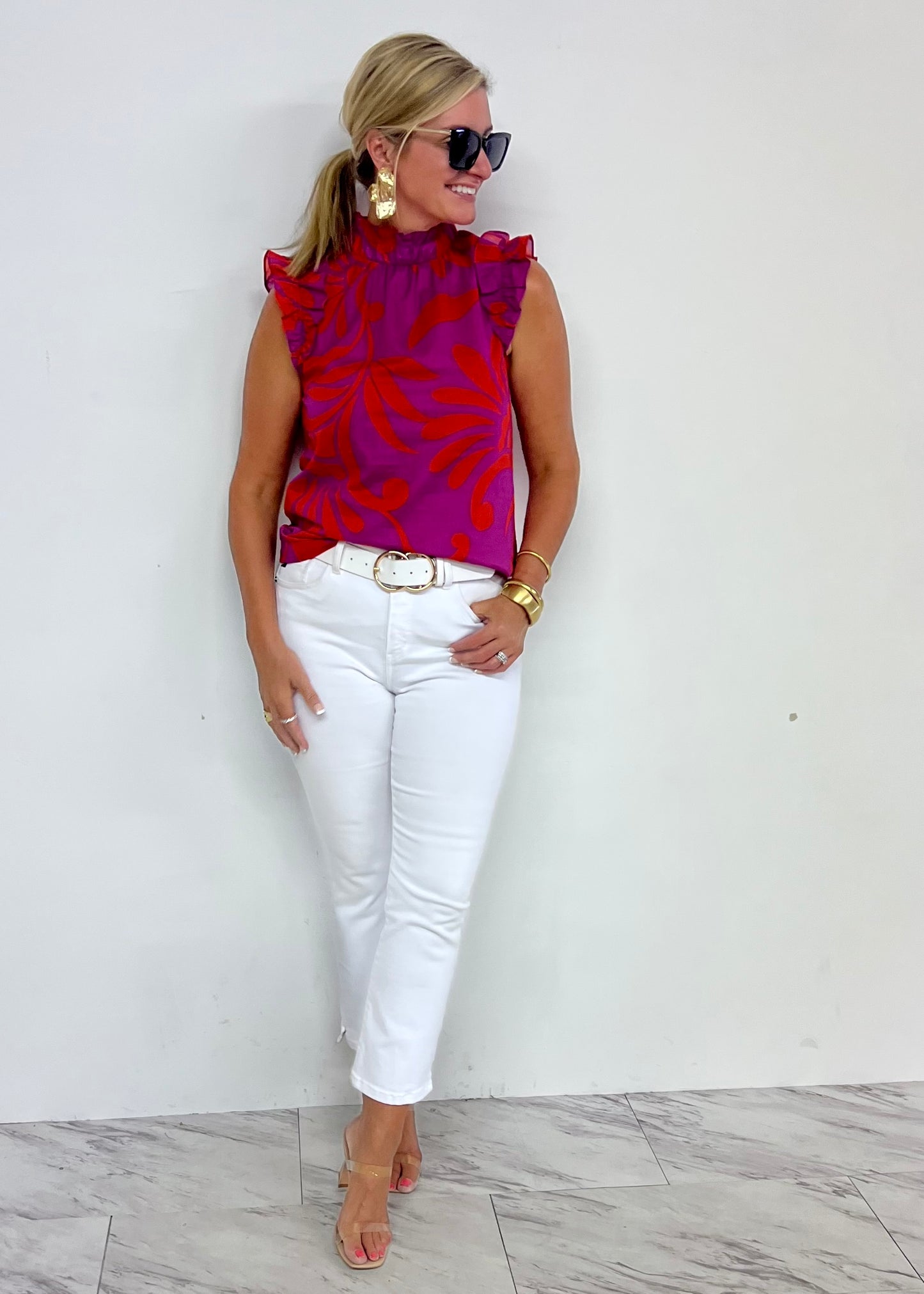 Zoie Print Top