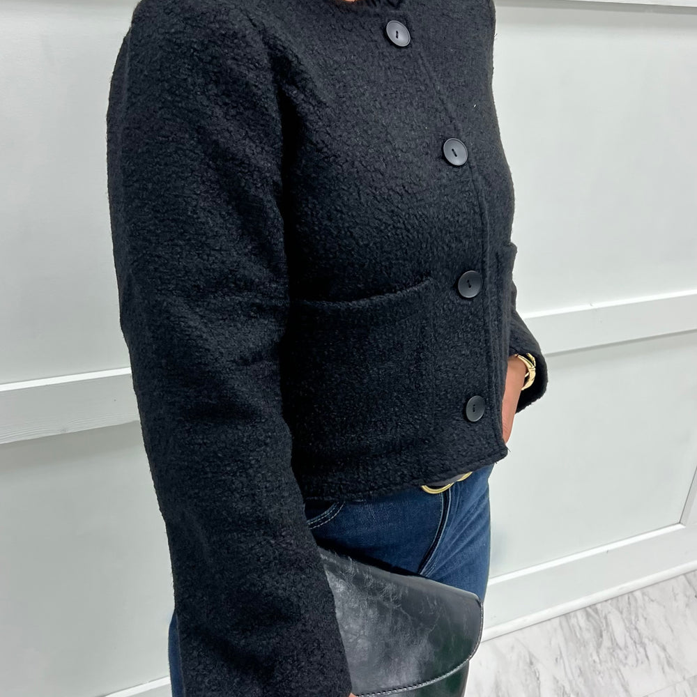 
                  
                    Onyx Button Front Jacket
                  
                