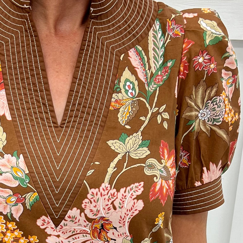 
                  
                    Katherine Print V.Neck Dress
                  
                