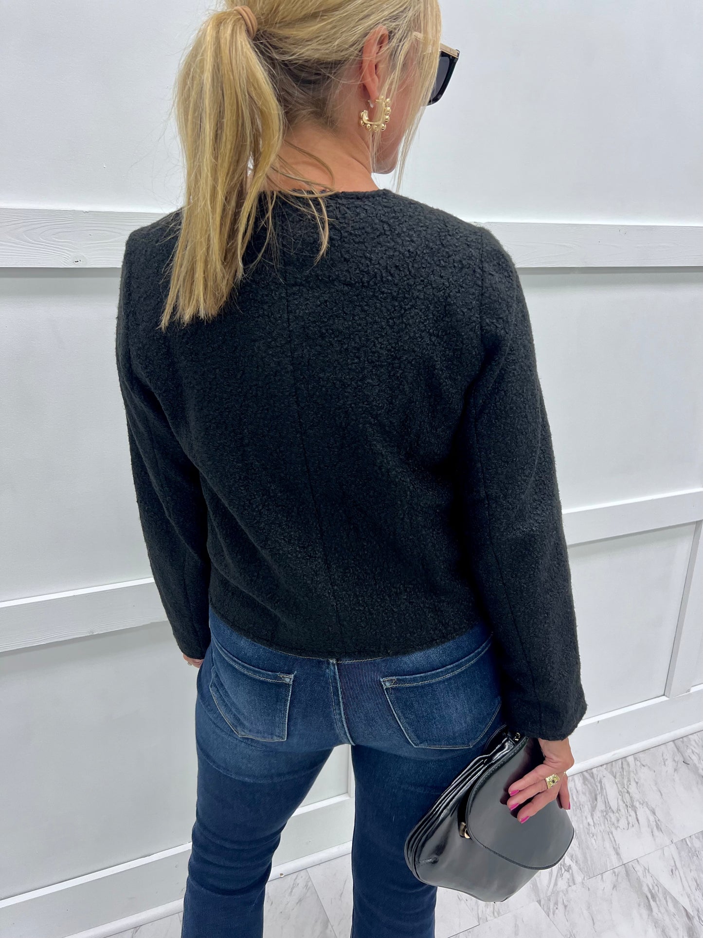 Onyx Button Front Jacket