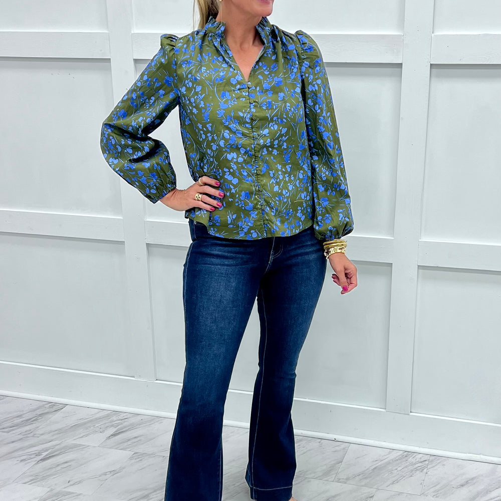 Autumn Whisper Button Front Top