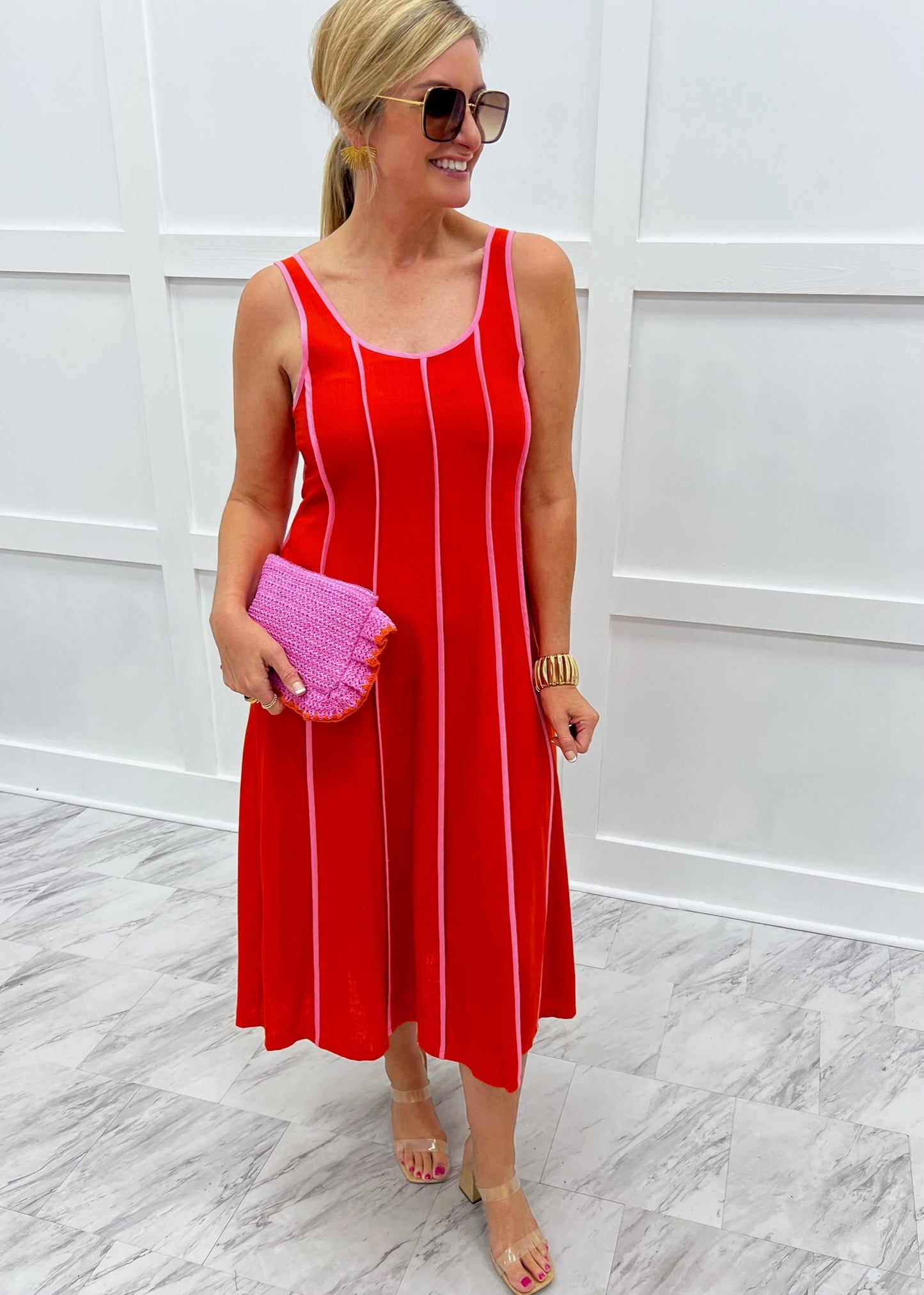 miami midi dress Miami Mixer Midi Dress L / Black