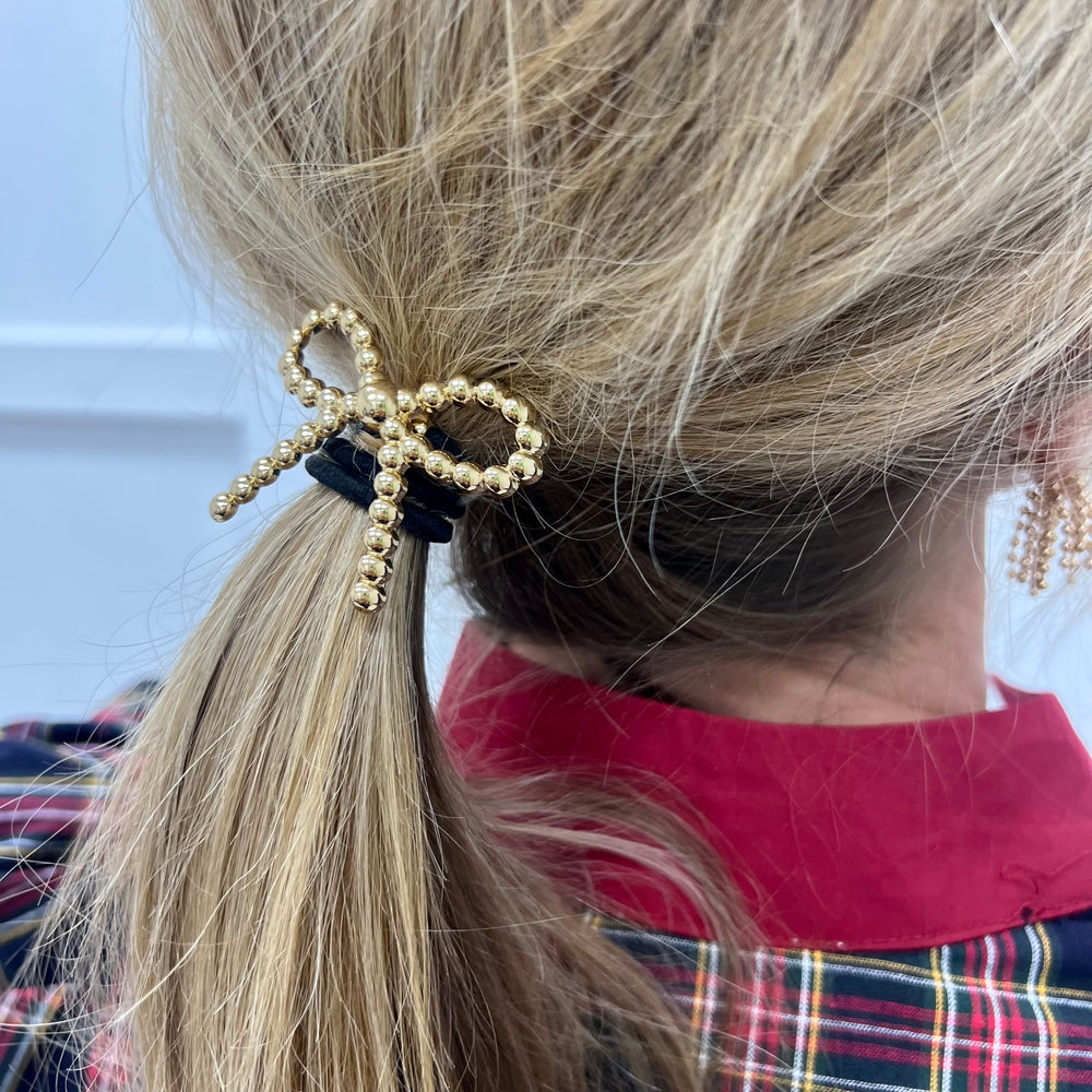 Styled Bow Ponytail Holder