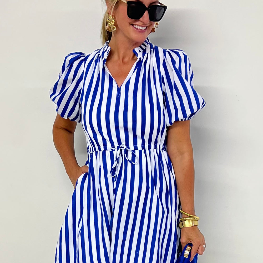 
                  
                    Ocean Stripe + Tassel Dress
                  
                