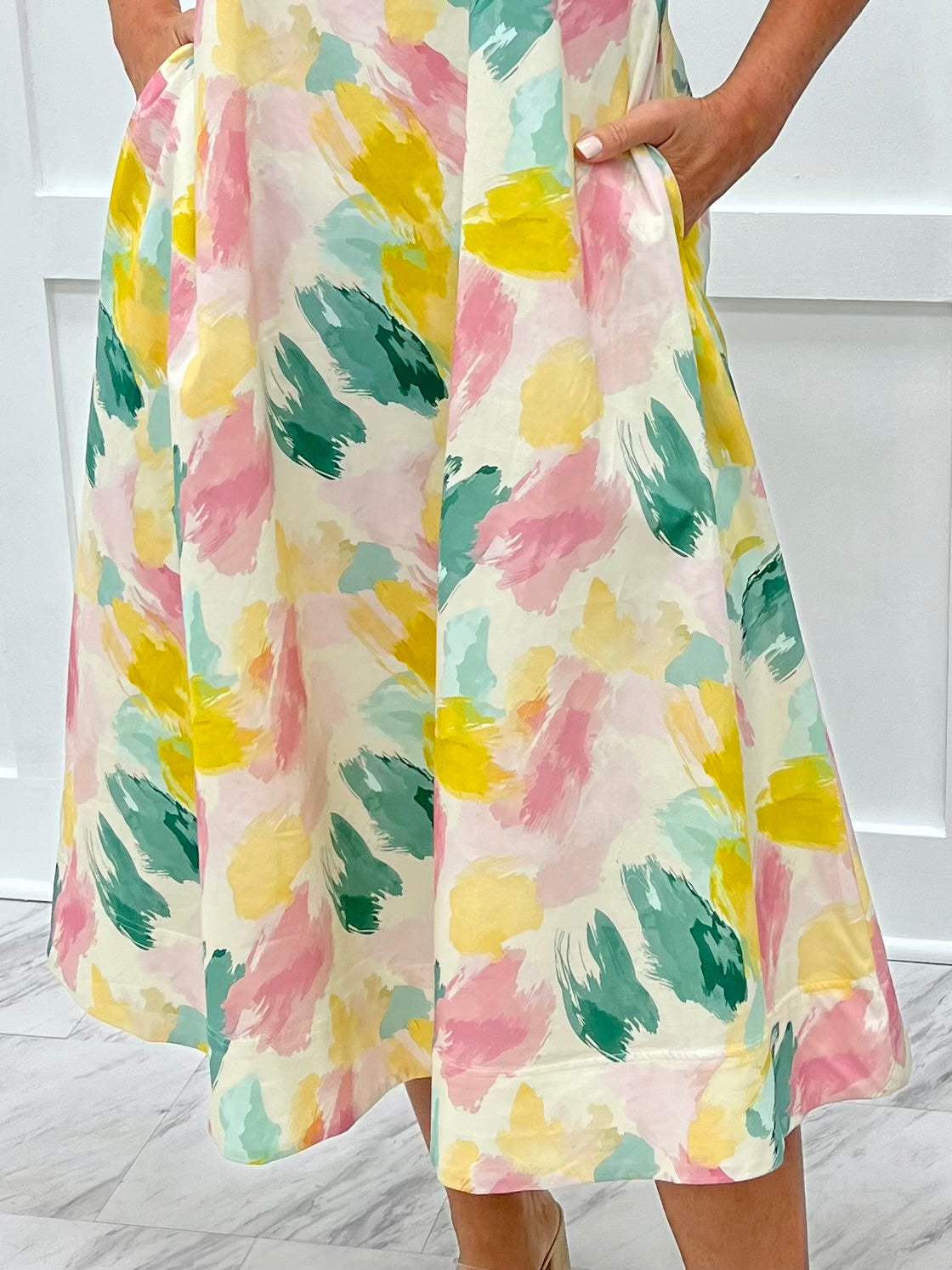 watercolour midi dress Azazie Cowl Column Midi Cocktail Dresses in Watercolor