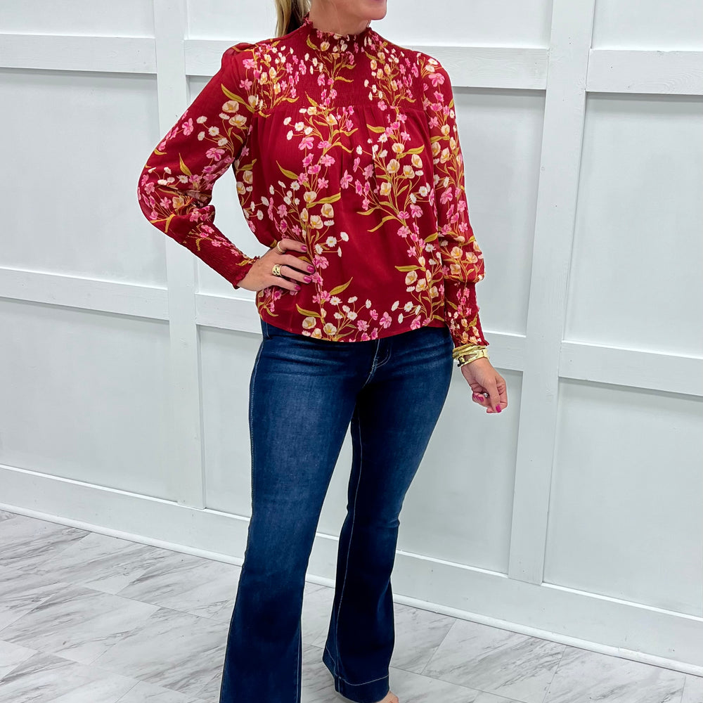 Wine & Wildflower Top