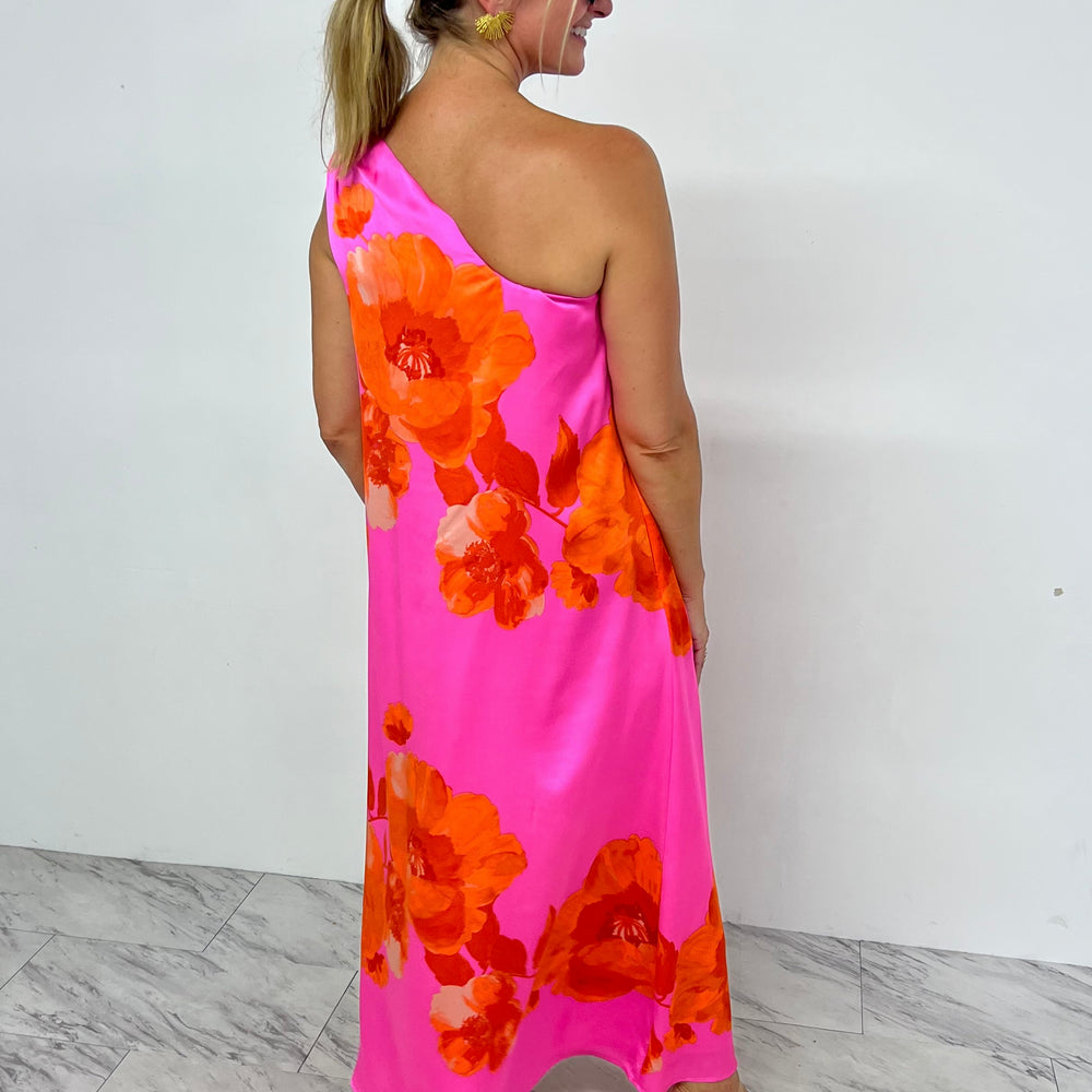 
                  
                    Passion Pink Single Shoulder Dress
                  
                